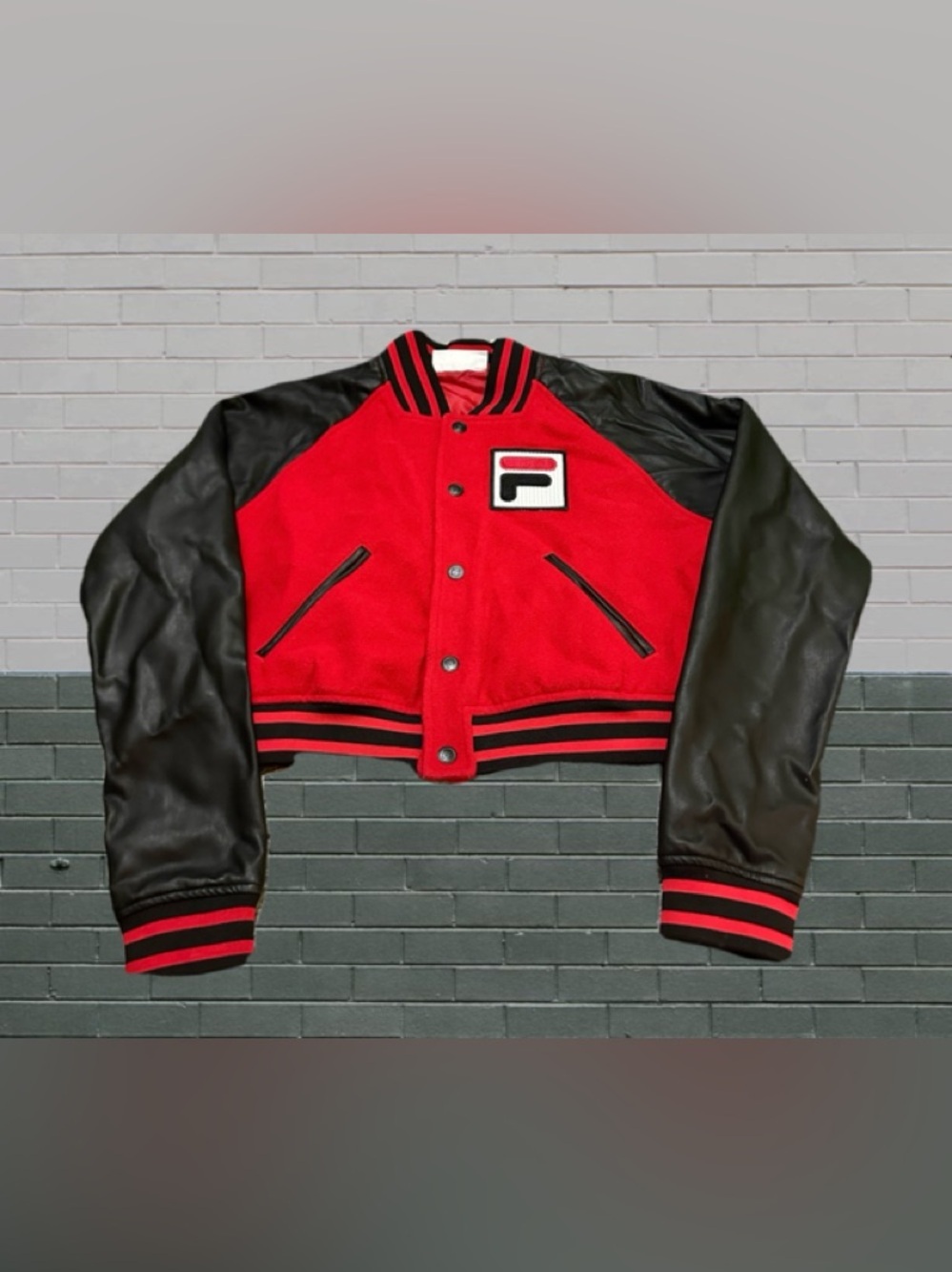 FILA Red and Black Women's Varsity Jacket M - Picture 14 of 14